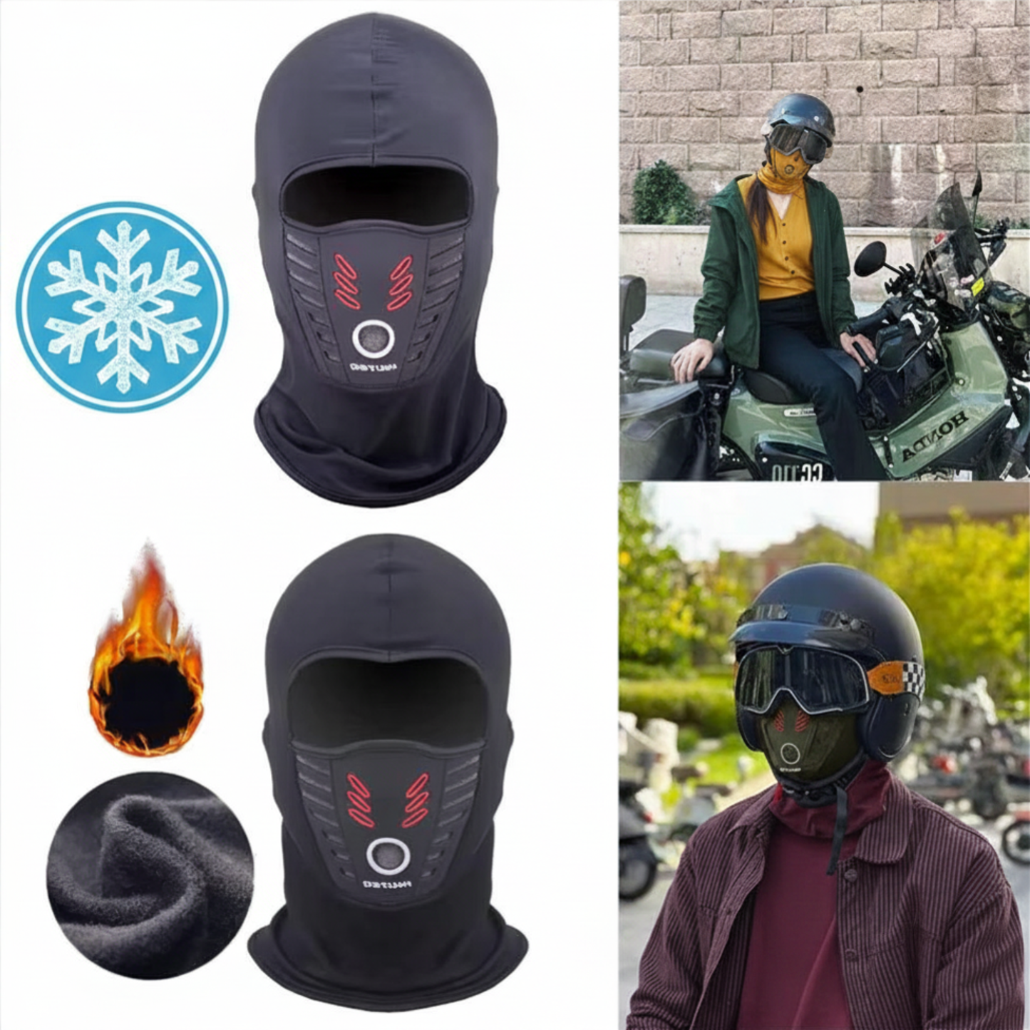 Aoroshield gezichtsmasker - winddicht en thermisch