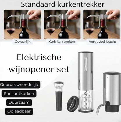 VinoMaster Set - Open, schenk en bewaar wijn als een pro